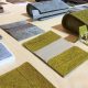 Handwerk und Design: Die Handtasche Selvatn in safrangelbem und hellblauem Dorschleder
