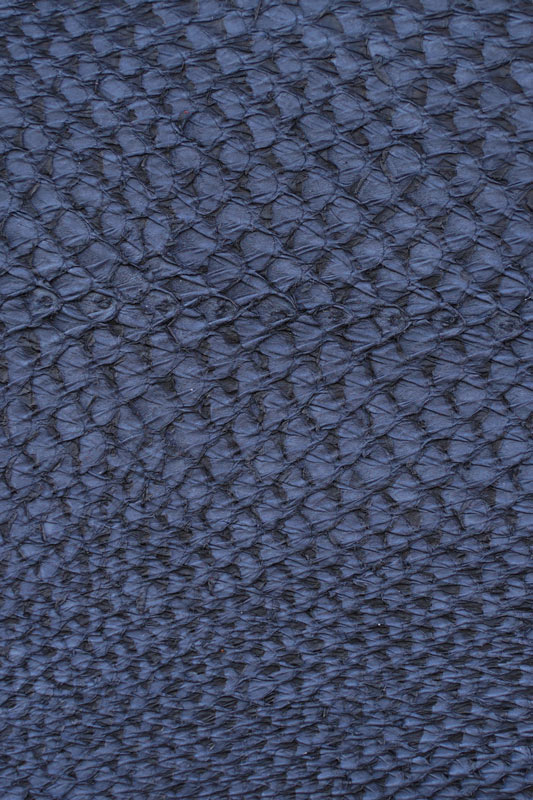 TilapiaLeder Fischleder dunkel-blau unlackiert pflanzliche Gerbung 