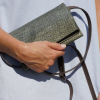 Handtasche aus Lachsleder Rothöll