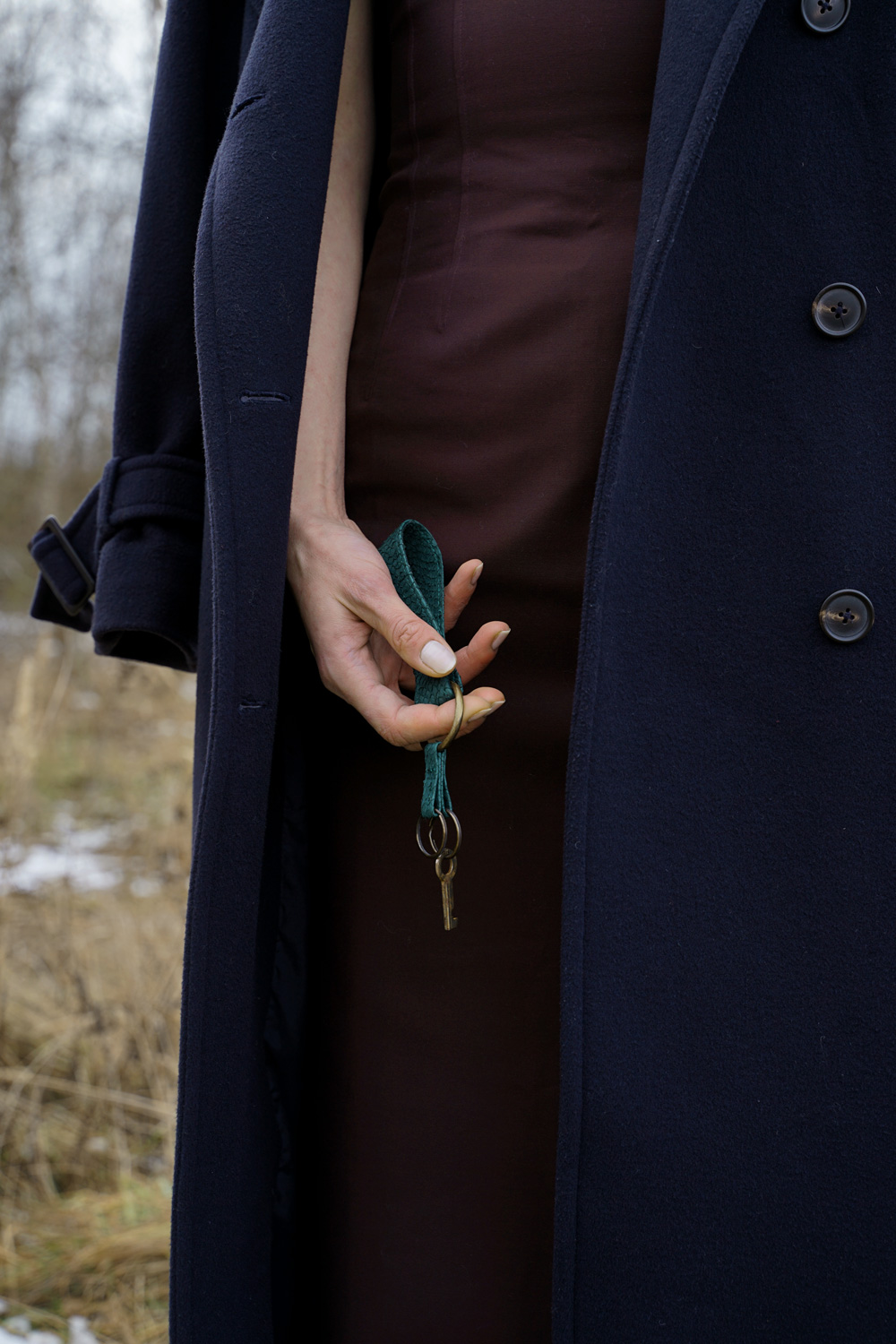 Schlüsselband von Rothöll handwerklich gefertigt aus isländischem Fischleder