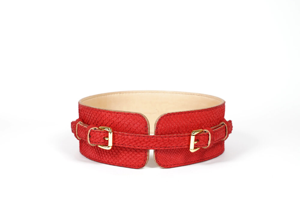 Gürtel Rothoell Lachsleder Luxus_lederwaren_fischleder_handnaht